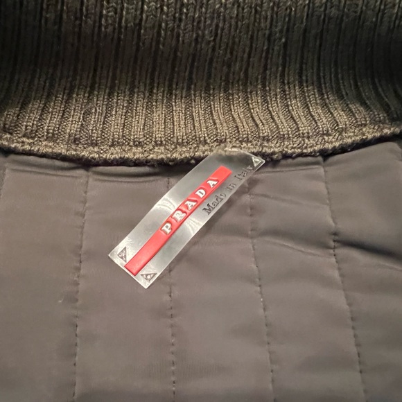 πHPπ PRADA Olive Green Quilted Double Zip Nylon Jacket - Picture 9 of 13